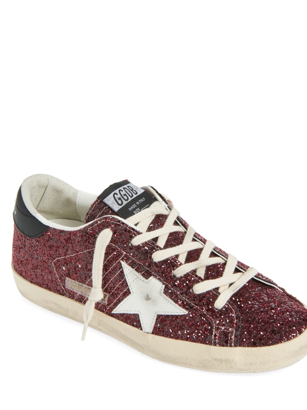 Super-Star Glitter Low Top Sneaker (Nordstrom Exclusive) size 41